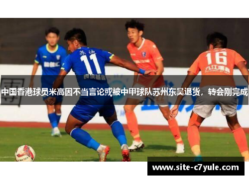 中国香港球员米高因不当言论或被中甲球队苏州东吴退货，转会刚完成
